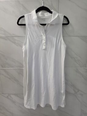Aeropostale White Sleeveless Polo Mini Dress